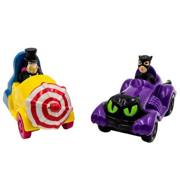 Vintage Catwoman And Penguin McDonald’s Happy Meal Toys 1991 DC Comics Read - Picture 1 of 11